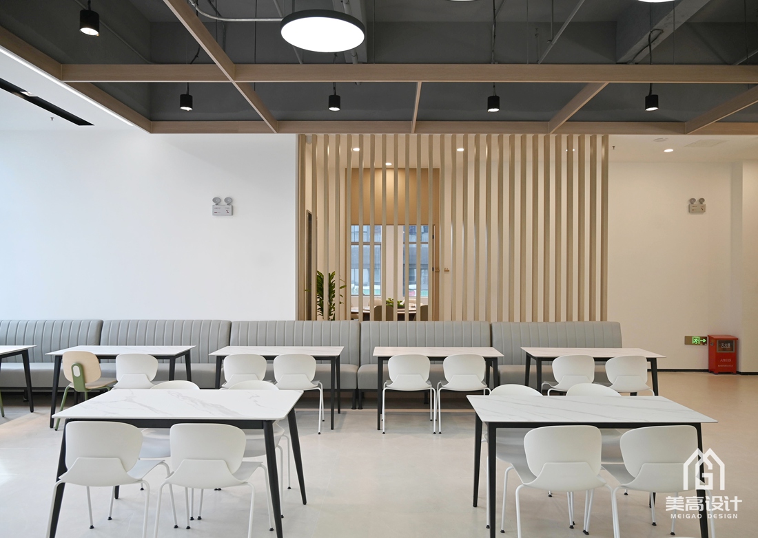 零壹科技园员工食堂设计完工实景照 零壹科技园员工食堂设计完工实景照