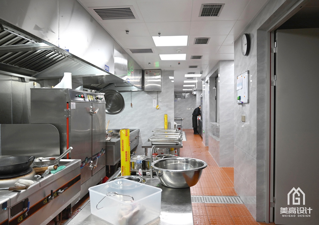 零壹科技园员工食堂后厨设计完工实景照 零壹科技园员工食堂后厨设计完工实景照