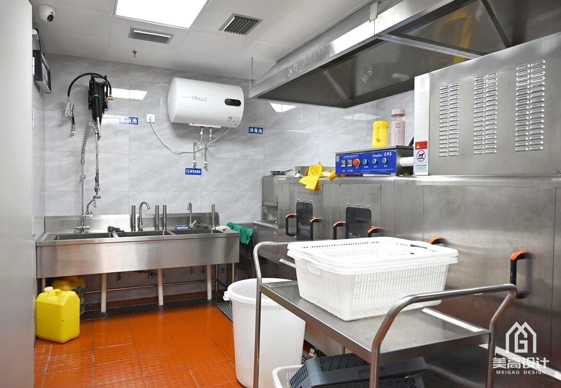 零壹科技园员工食堂后厨设计完工实景照 零壹科技园员工食堂后厨设计完工实景照