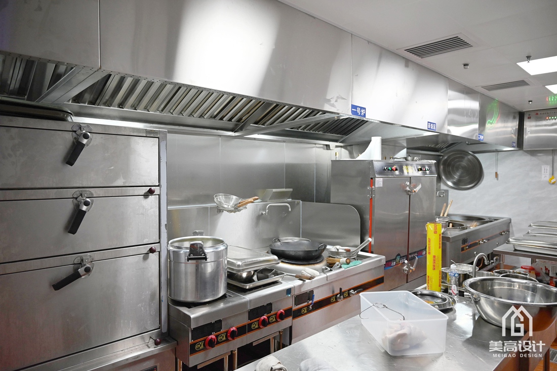 科技企业食堂后厨设计实景图 科技企业食堂后厨设计实景图