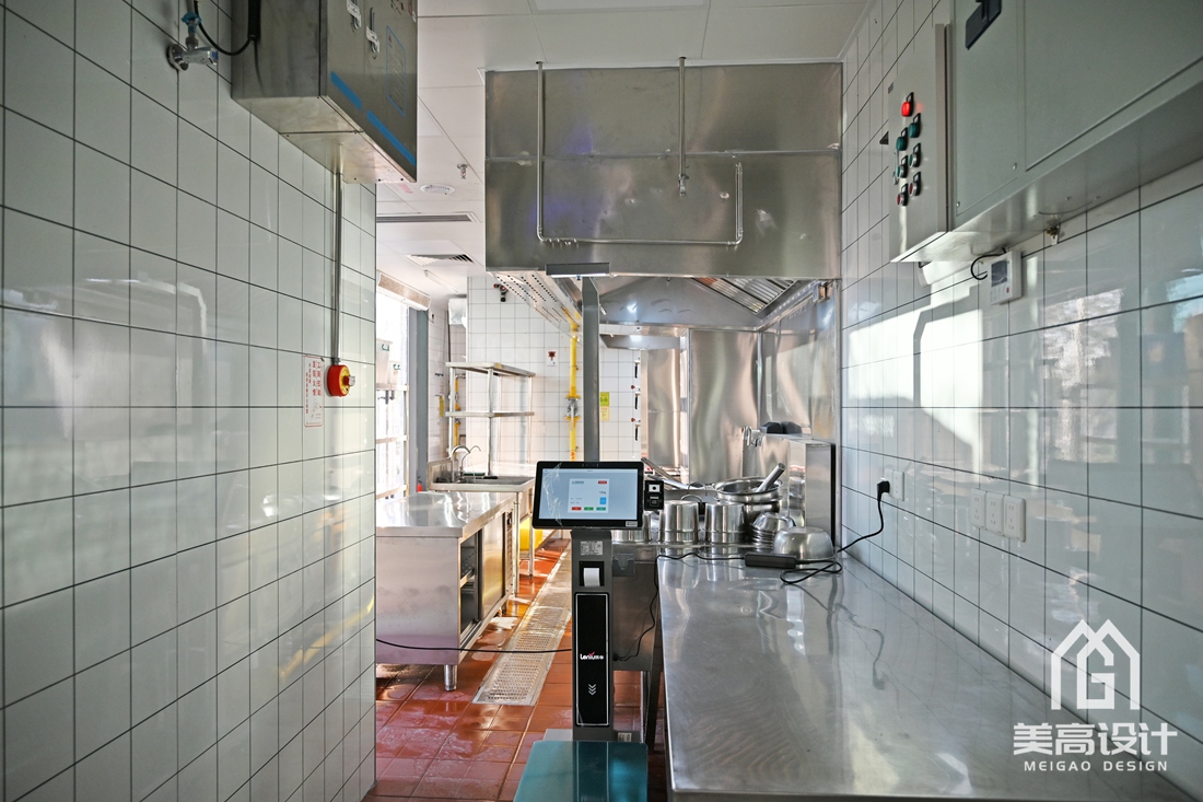 企业餐厅后厨装修实景 企业餐厅后厨装修实景
