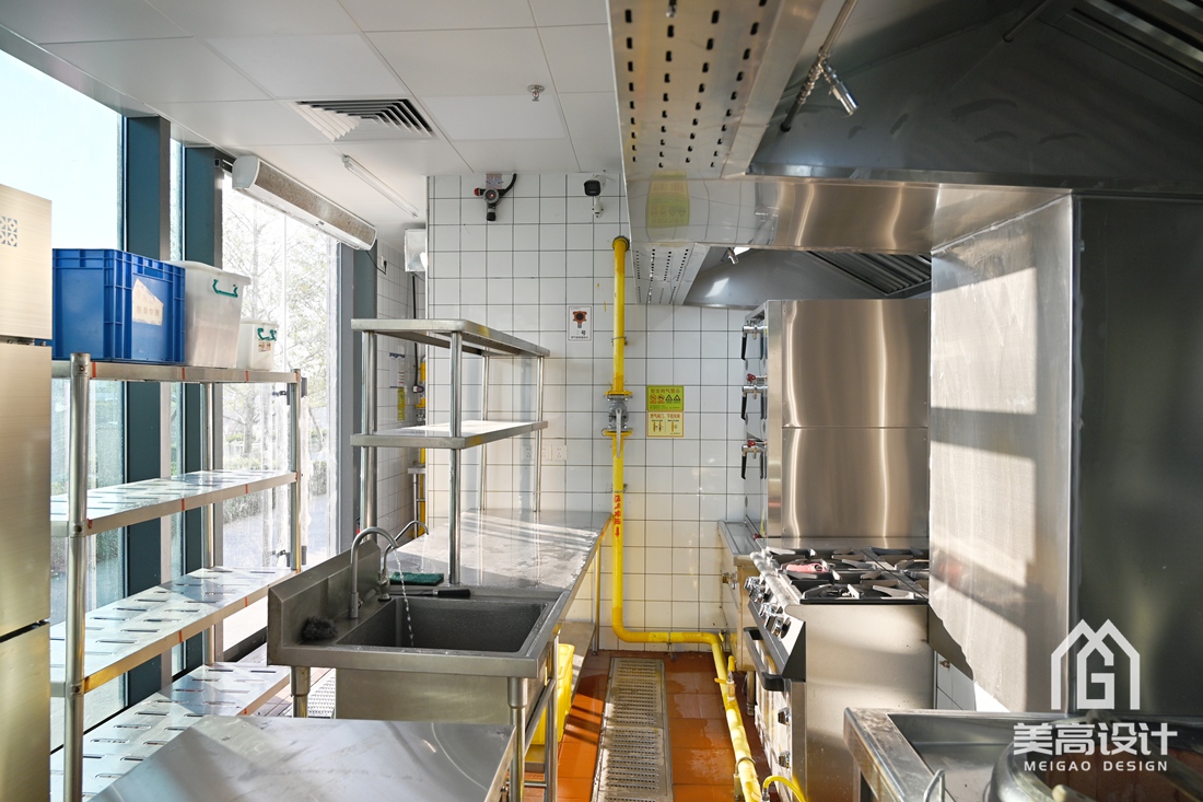 企业餐厅后厨装修实景 企业餐厅后厨装修实景