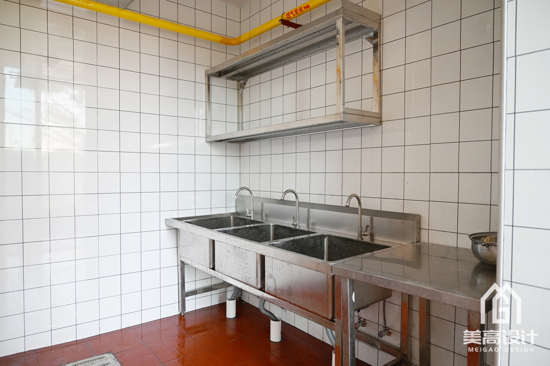 企业餐厅后厨装修实景 企业餐厅后厨装修实景