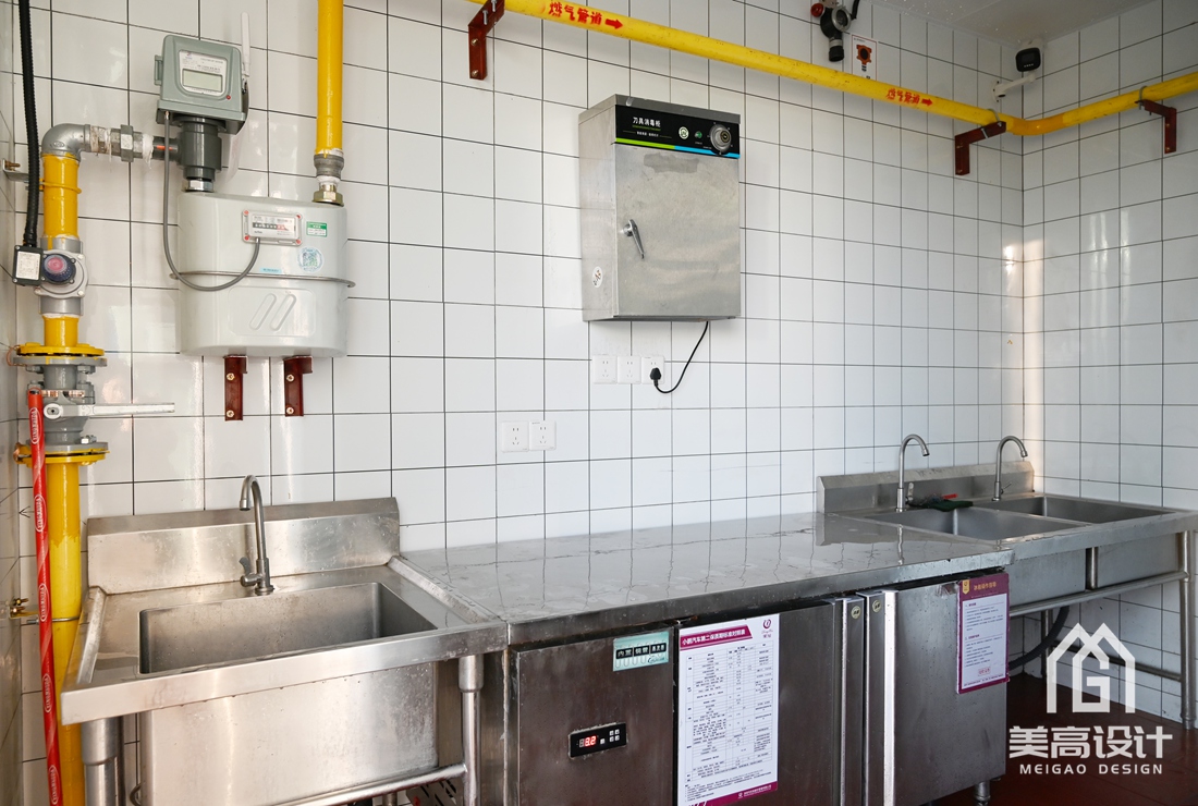 企业餐厅后厨装修实景 企业餐厅后厨装修实景