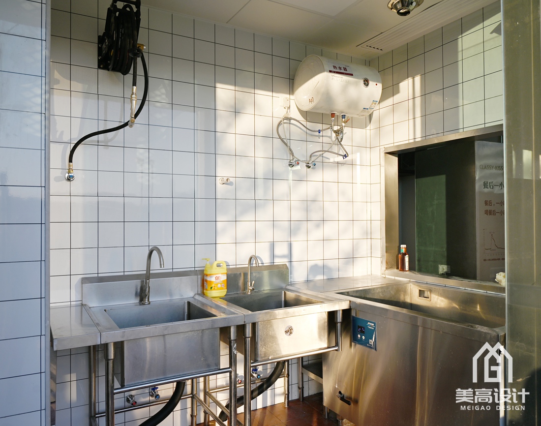 企业餐厅后厨装修实景 企业餐厅后厨装修实景