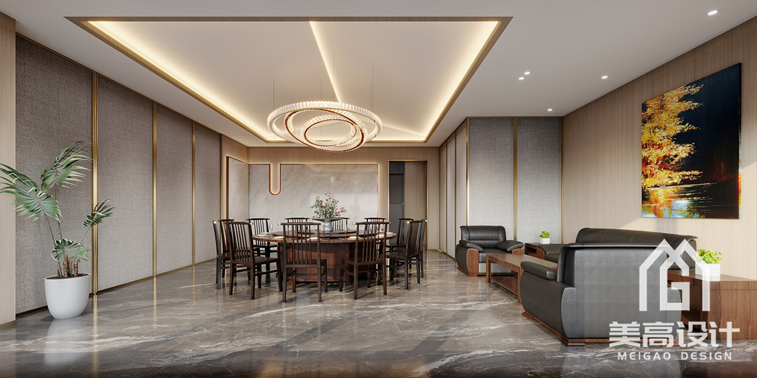 企业员工食堂装修设计效果图 企业员工食堂装修设计效果图