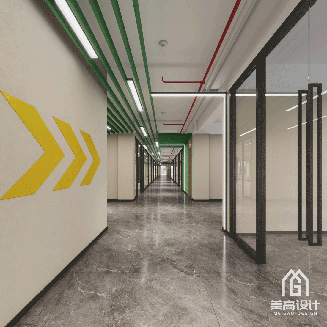 依顿电子 7686㎡配套宿舍楼设计-过道效果图.gif 依顿电子 7686㎡配套宿舍楼设计-过道效果图.gif