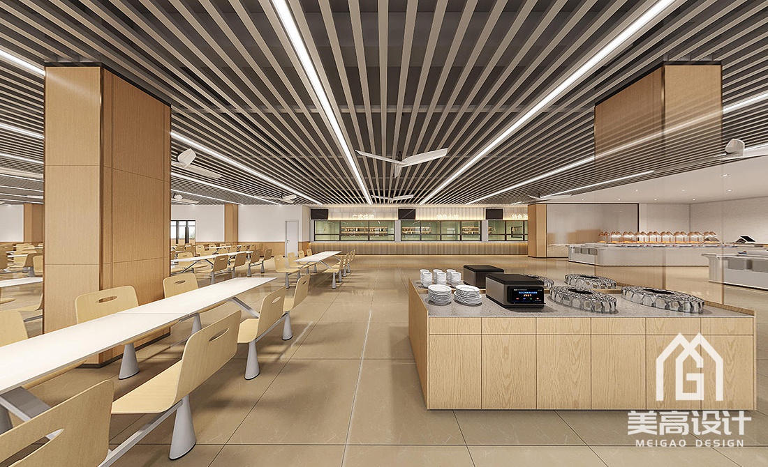 惠州企业员工餐厅装修效果图-入口通道 惠州企业员工餐厅装修效果图-入口通道