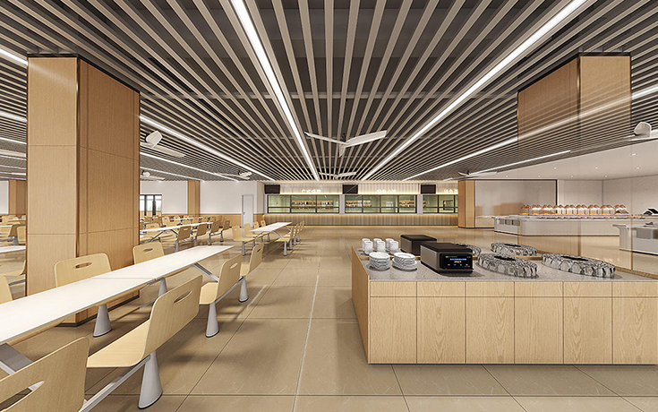 现代简约风-惠州企业员工餐厅设计案例