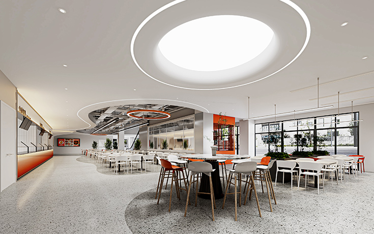 未来新体验-库卡机器人员工餐厅空间设计