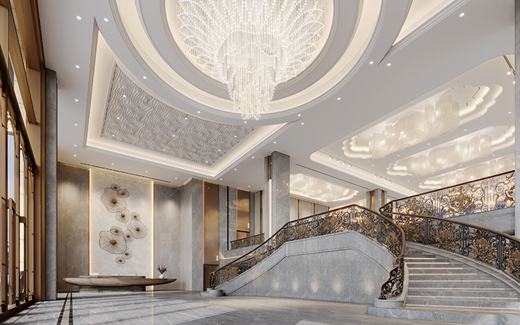 中山饮食风向标-富丽轩海鲜酒楼酒店设计