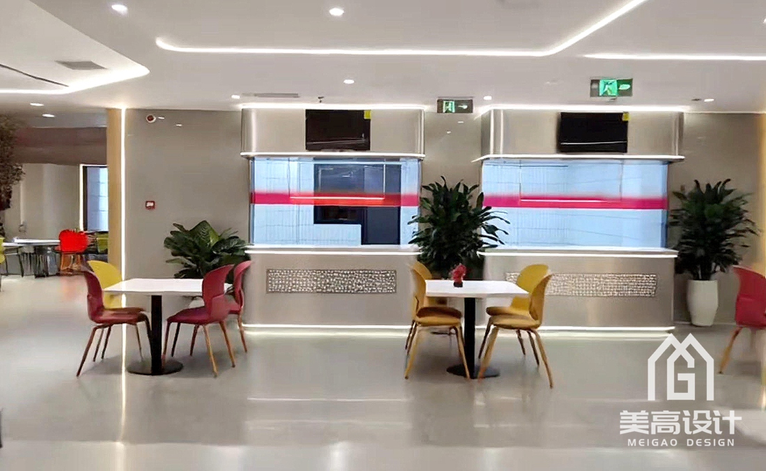 津药达仁堂·员工餐厅装修设计完工实景照