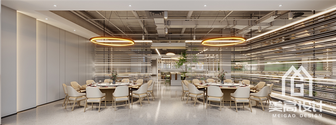 工厂食堂装修设计-包间