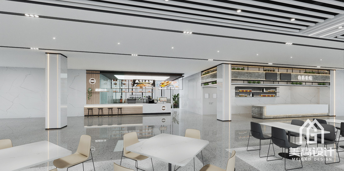 公牛集团宁波总部双层员工食堂设计-二层轻食区2.jpg