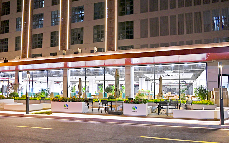 福州天宇电气员工食堂改造 | 现代企业食堂装修实景