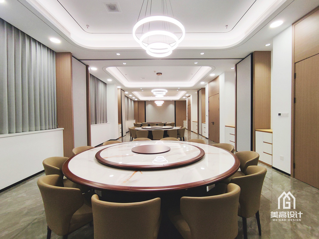 公牛集团员工食堂装修实景图