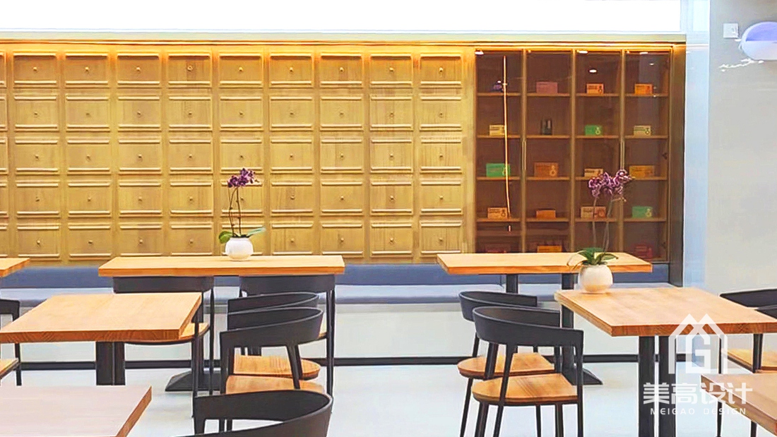 津药达仁堂·员工餐厅装修设计完工实景照