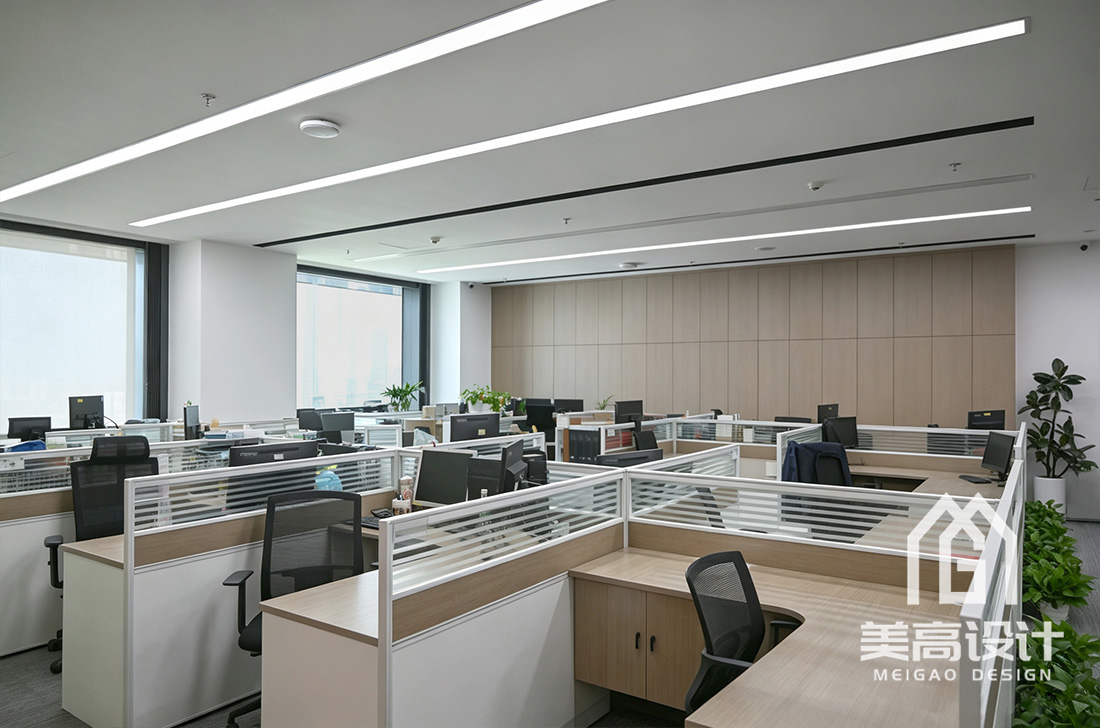 金融公司办公室装修实景图